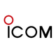 Logo featuring the word ICOM in black letters, with the I having a red circle instead of a dot above it. The design is simple and modern.