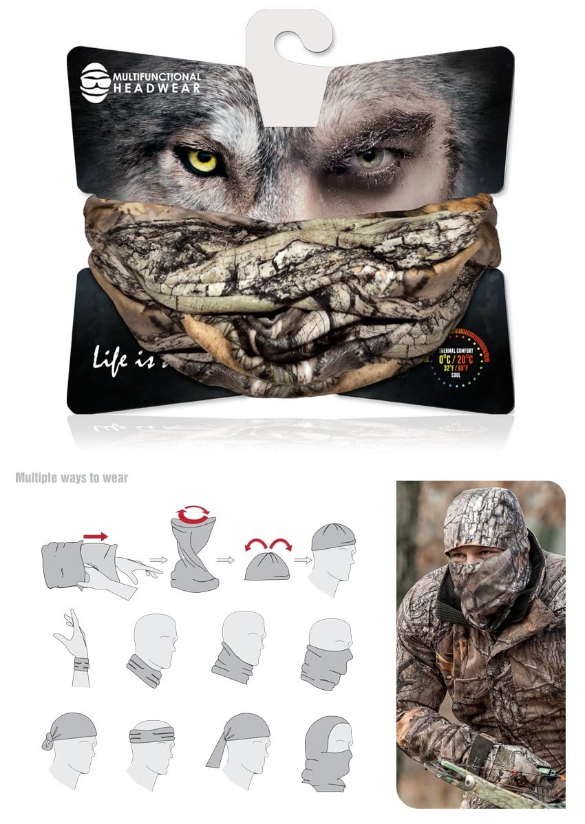 Mens Multifunctional Hunting Headwear - Multifunctional Hunting Gear for Men by Hillman®