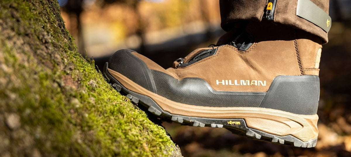 best stalking boots for UK woodland, wet ground, rain: hunting leather waterproof shoes