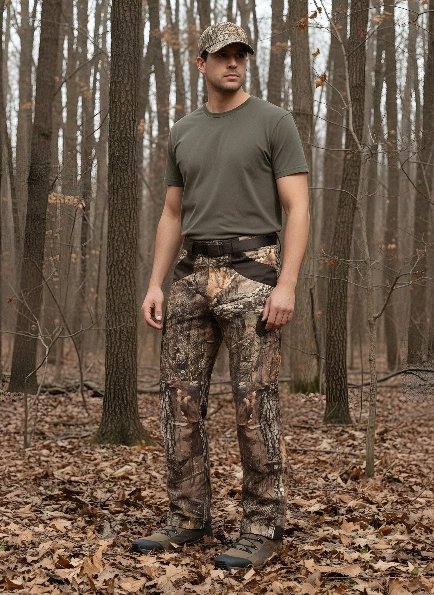 XPR Silent Hunting Trousers | Camo - 100% Cotton, Moisture