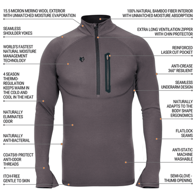 best_2BL Merino Wool Base Layer - Hunting Long Sleeve Thermal T-shirt_2025_top - mens_womens_gear_hillman