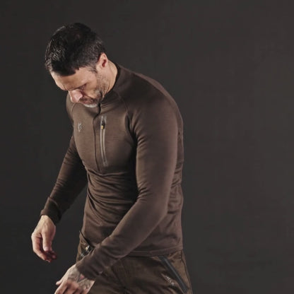 2BL Merino Wool Base Layer-Hunting Long Sleeve Thermal T-shirt