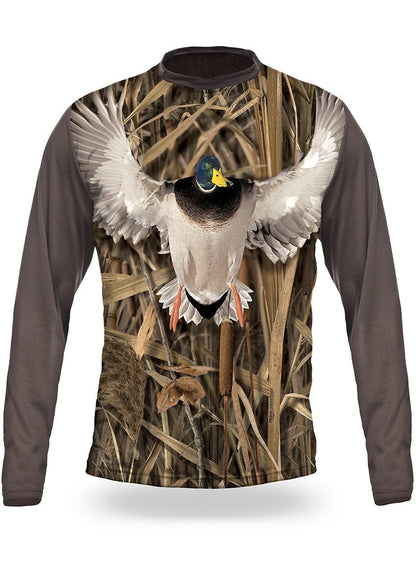 Shirts-Mallard 3D T-Shirt Long Sleeve - 3006-Hillman-Hunting-Shop