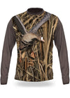Shirts-White Fronted Goose 3D T-Shirt Long Sleeve - 3007-Hillman-Hunting-Shop