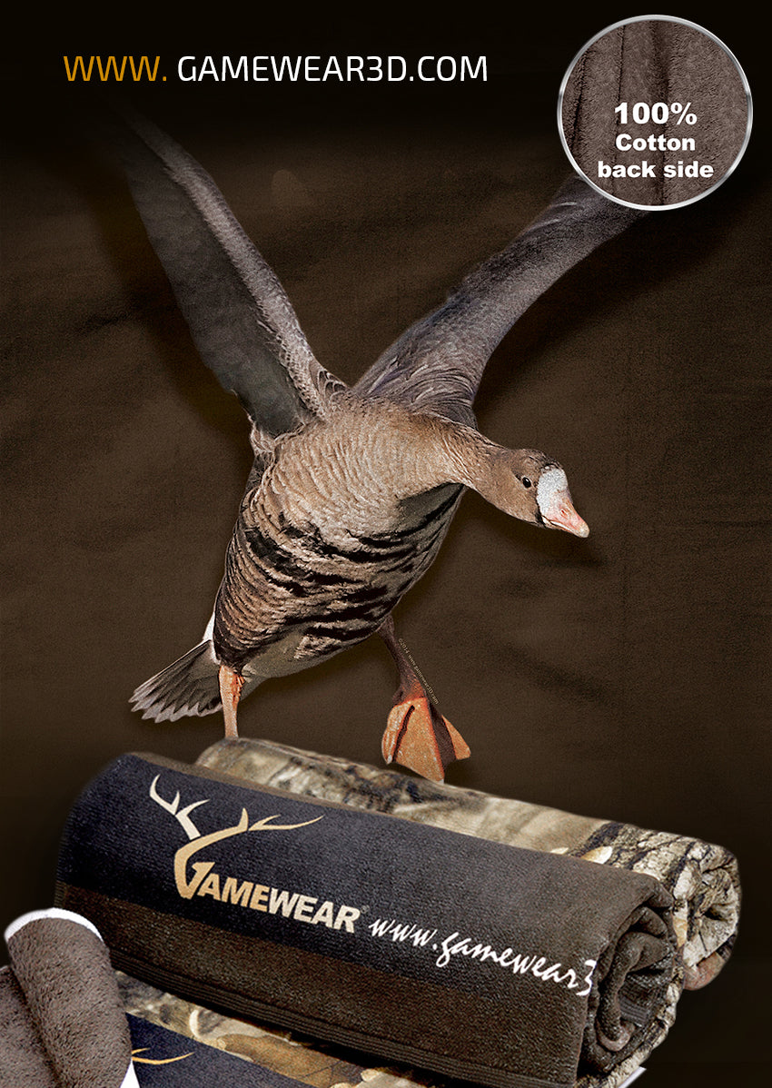 30x50cm Towel White Fronted Goose | Hillman Hunting