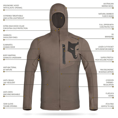 best_3ML Hunting Hoodie - Warmest Merino Wool Mid Layer | Synertech™_2025_top - mens_womens_gear_hillman