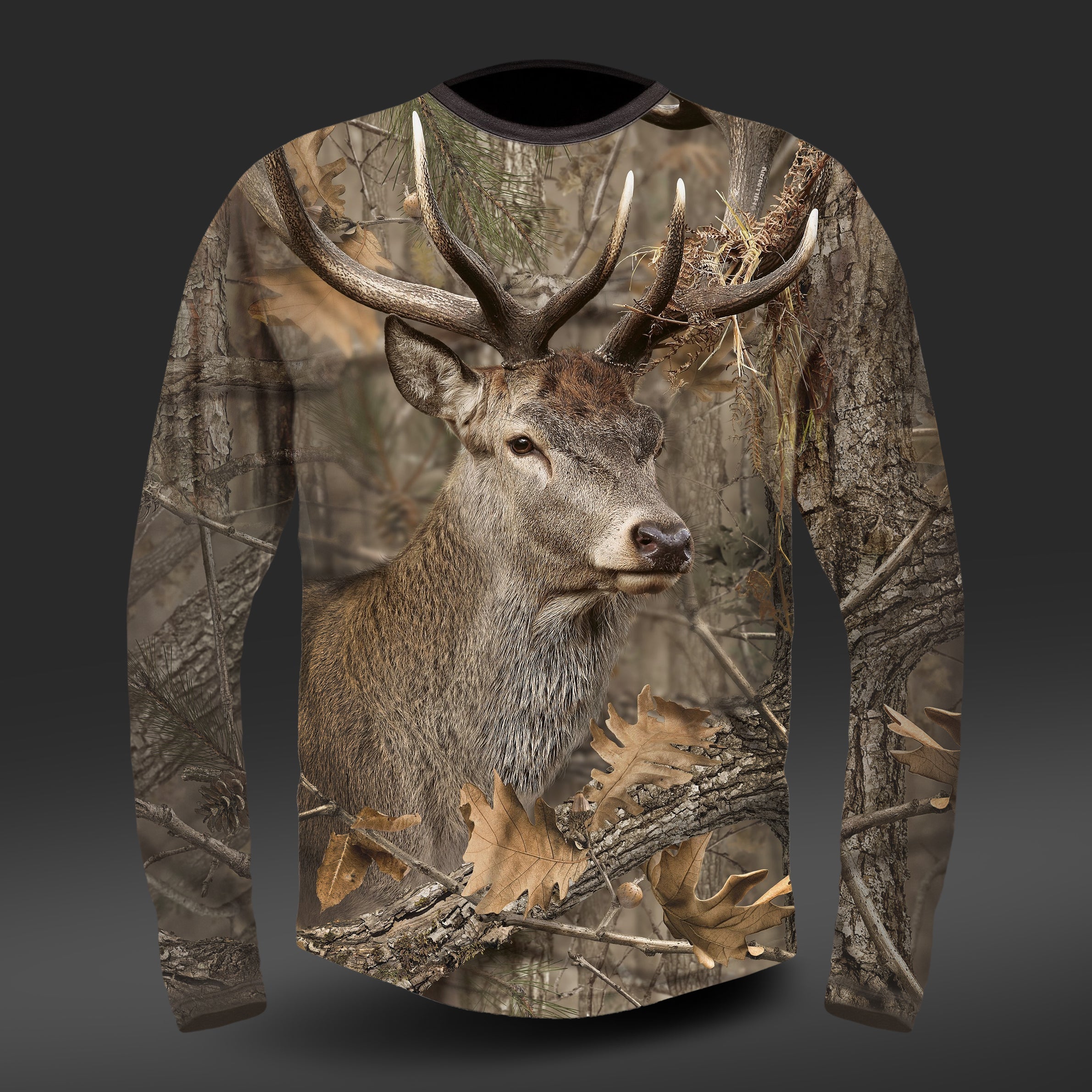 T-shirt Red Deer DGT cotton Long Sleeve