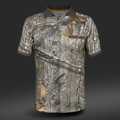 Hunting Polo Shirt DGT Cotton Short Sleeve